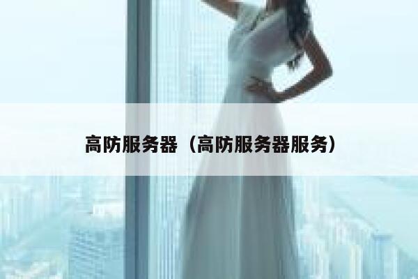 高防服务器（高防服务器服务）