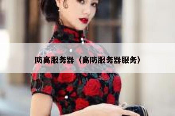 防高服务器（高防服务器服务）