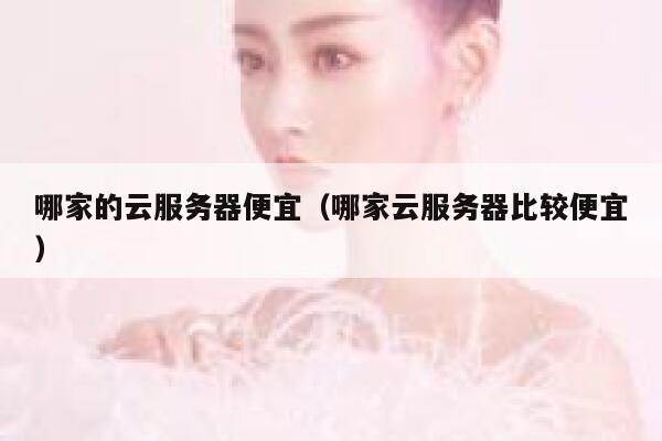 哪家的云服务器便宜（哪家云服务器比较便宜）