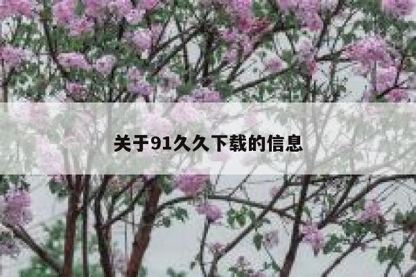 关于91久久下载的信息