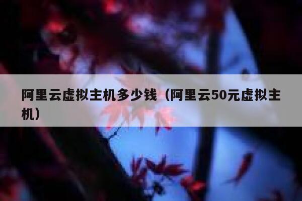 阿里云虚拟主机多少钱（阿里云50元虚拟主机）