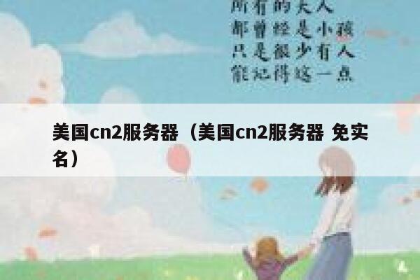 美国cn2服务器（美国cn2服务器 免实名）