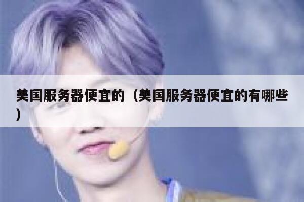 美国服务器便宜的（美国服务器便宜的有哪些）