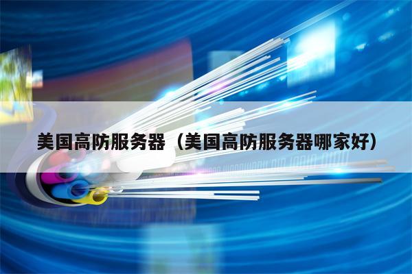 美国高防服务器（美国高防服务器哪家好）