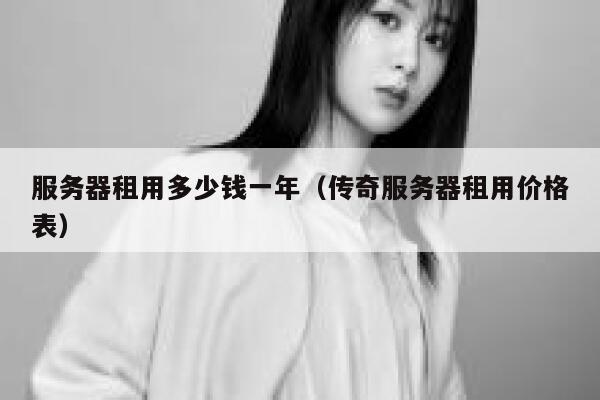 服务器租用多少钱一年（传奇服务器租用价格表）