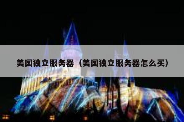 美国独立服务器（美国独立服务器怎么买）