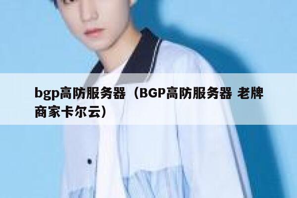 bgp高防服务器（BGP高防服务器 老牌商家卡尔云）