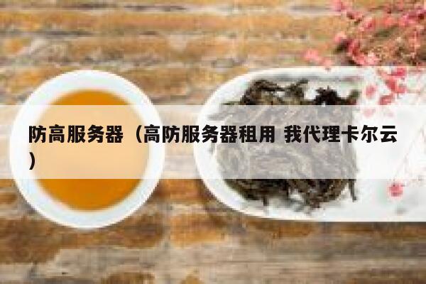 防高服务器（高防服务器租用 我代理卡尔云）