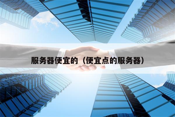 服务器便宜的（便宜点的服务器）