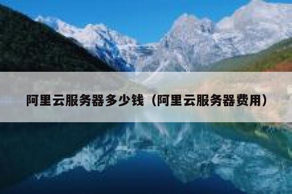 阿里云服务器多少钱（阿里云服务器费用）