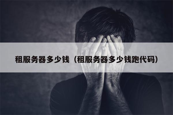 租服务器多少钱（租服务器多少钱跑代码）