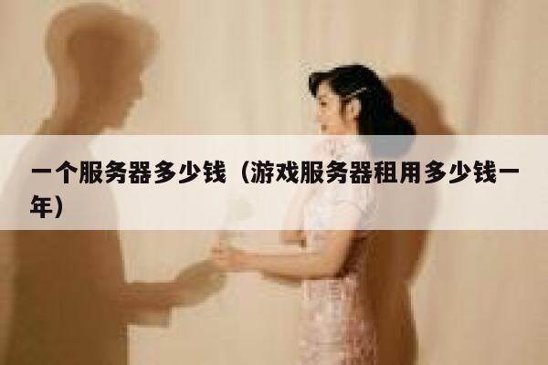 一个服务器多少钱（游戏服务器租用多少钱一年）