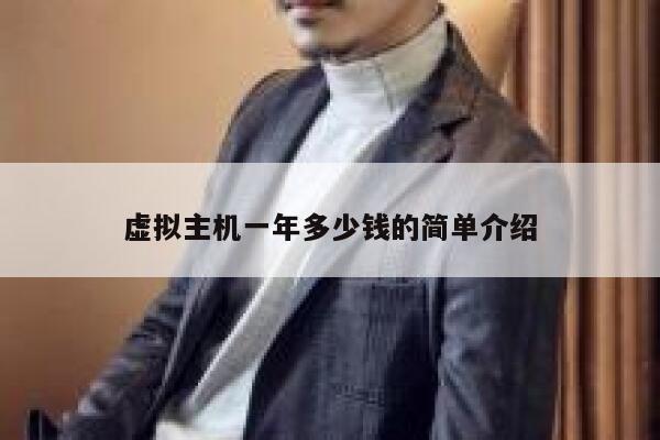 虚拟主机一年多少钱的简单介绍