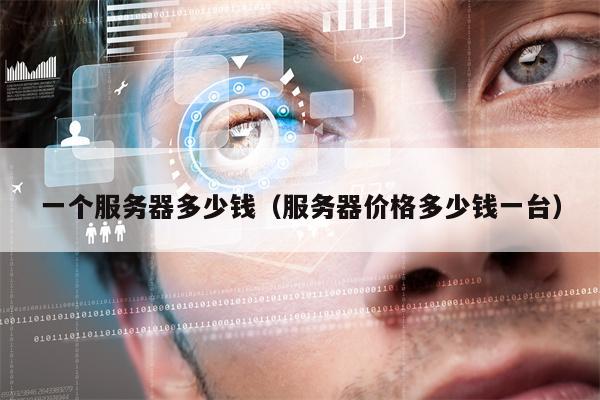 一个服务器多少钱（服务器价格多少钱一台）