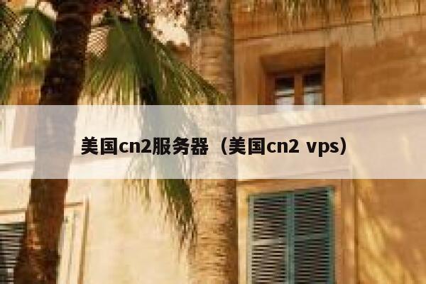 美国cn2服务器（美国cn2 vps）
