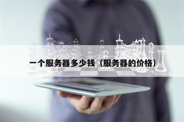 一个服务器多少钱（服务器的价格）