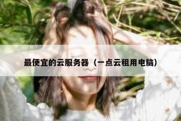 最便宜的云服务器（一点云租用电脑）