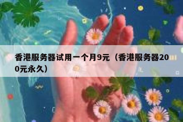 香港服务器试用一个月9元（香港服务器200元永久）