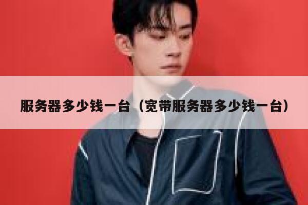 服务器多少钱一台（宽带服务器多少钱一台）