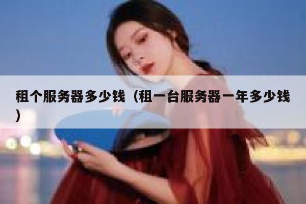 租个服务器多少钱（租一台服务器一年多少钱）