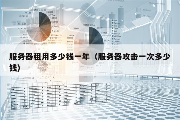 服务器租用多少钱一年（服务器攻击一次多少钱）