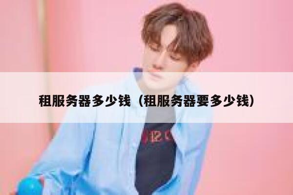 租服务器多少钱（租服务器要多少钱）