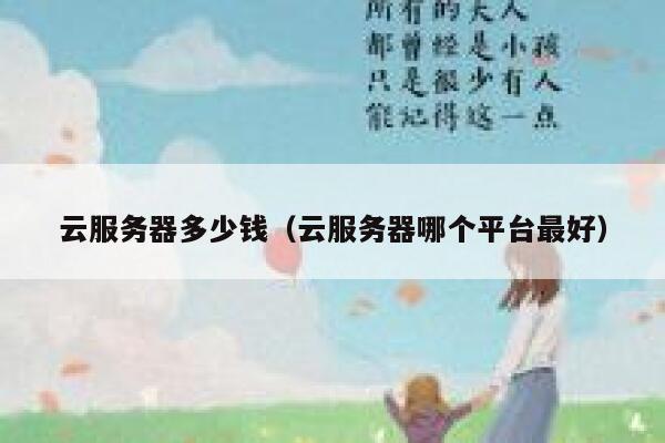 云服务器多少钱（云服务器哪个平台最好）