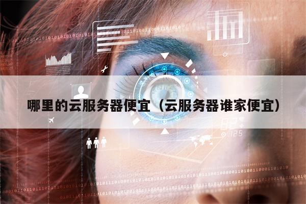 哪里的云服务器便宜（云服务器谁家便宜）