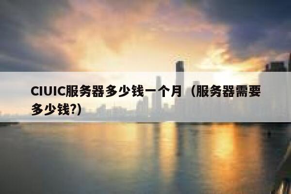 CIUIC服务器多少钱一个月（服务器需要多少钱?）