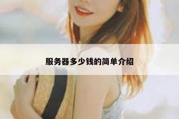 服务器多少钱的简单介绍