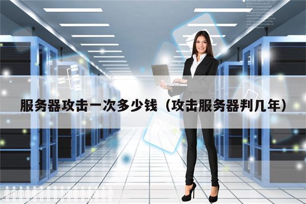 服务器攻击一次多少钱（攻击服务器判几年）