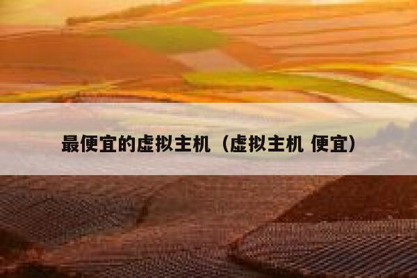 最便宜的虚拟主机（虚拟主机 便宜）