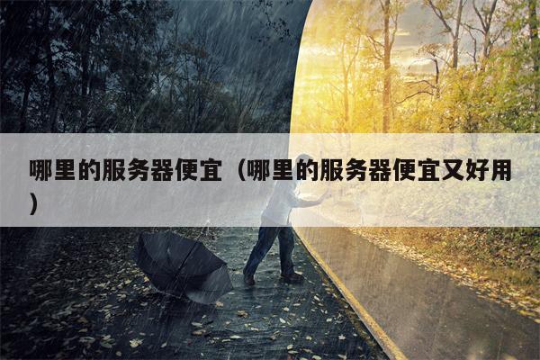 哪里的服务器便宜（哪里的服务器便宜又好用）