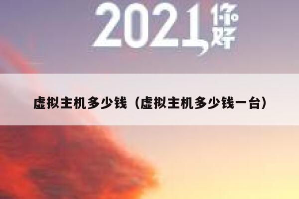 虚拟主机多少钱（虚拟主机多少钱一台）