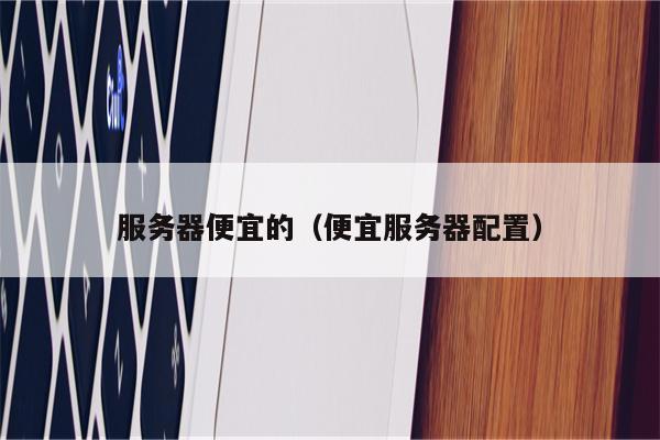 服务器便宜的（便宜服务器配置）